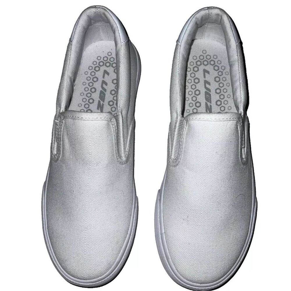 LUGZ White Clippers Slip On Sneakers Size 6.5